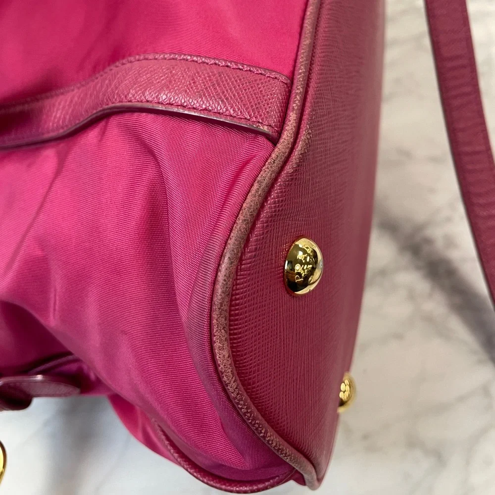 Prada Pink Nylon Satchel